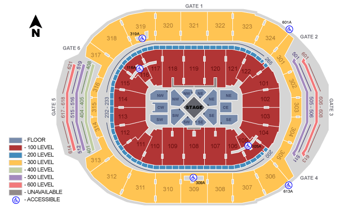 Acc Seating Chart Kevin Hart