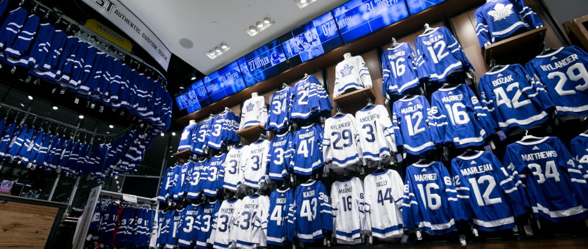 REALSPORTS APPAREL AND THE TORONTO MAPLE LEAFS OPEN ONE OF THE