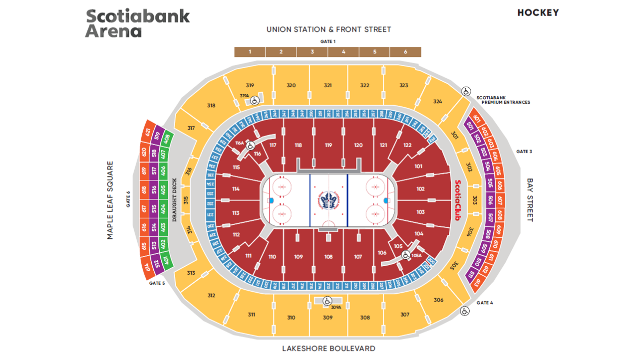 Maple Leafs Tickets Seating Chart