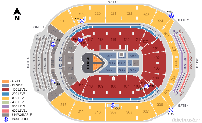 Scotiabank Seating Chart For Concerts