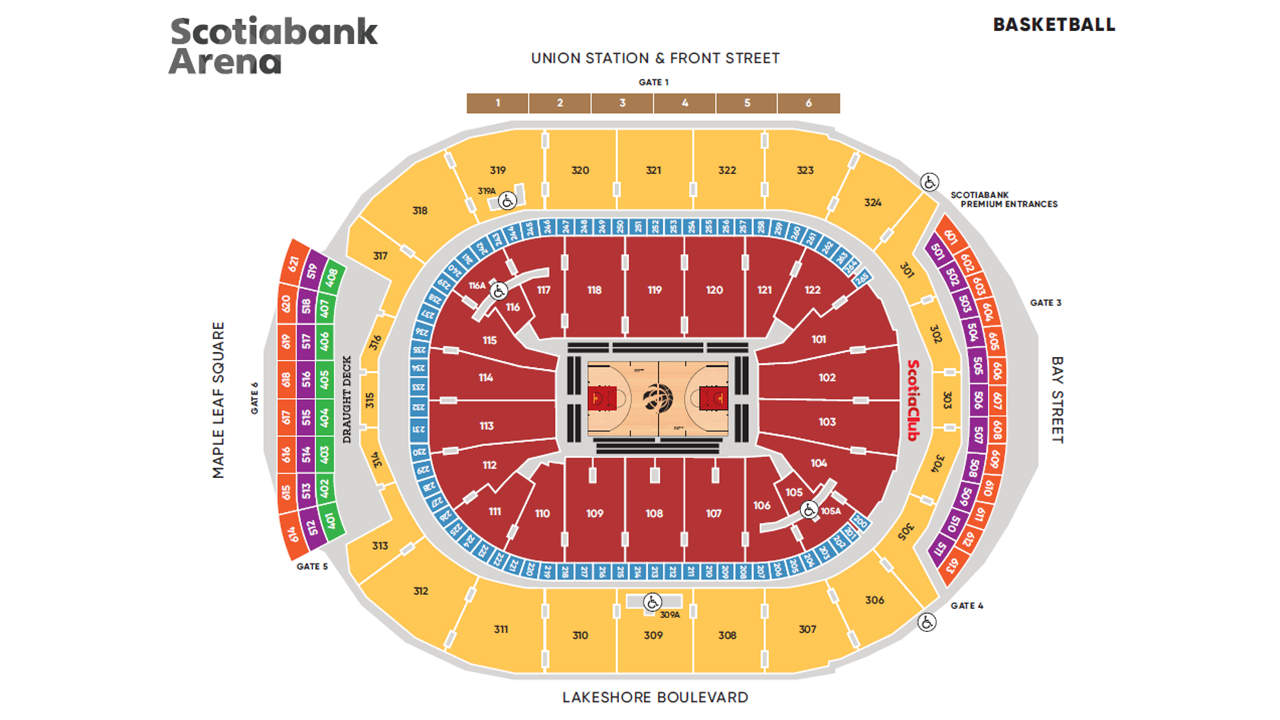 Rogers Arena Club Seats Chart