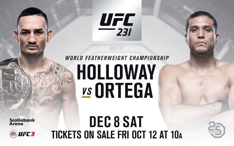 UFC 231: HOLLOWAY vs. ORTEGA